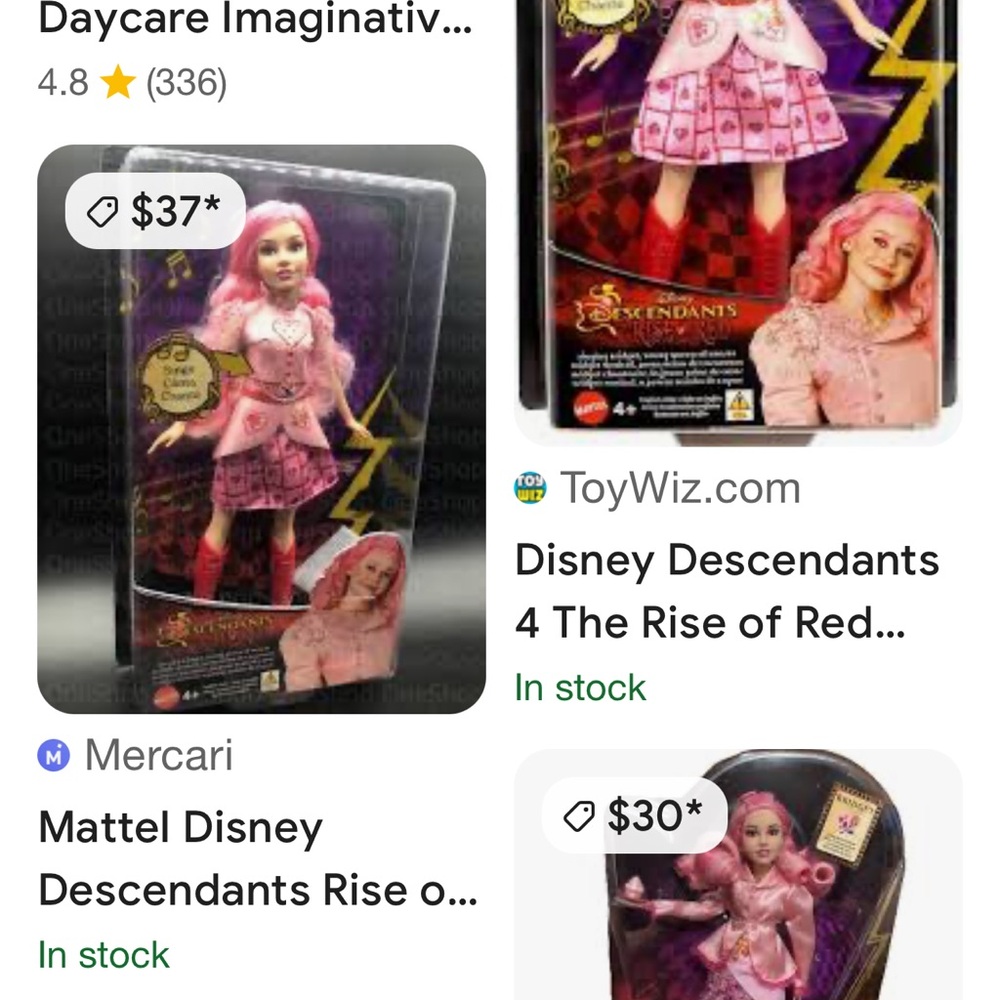 Disney Descendants Pink Doll